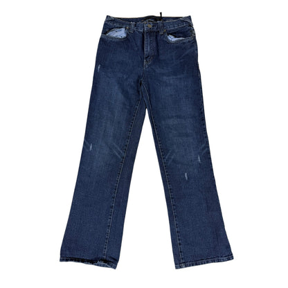 Calvin Klein jeans Women Blue Bootcut Industrial Size 28 Flap Pockets