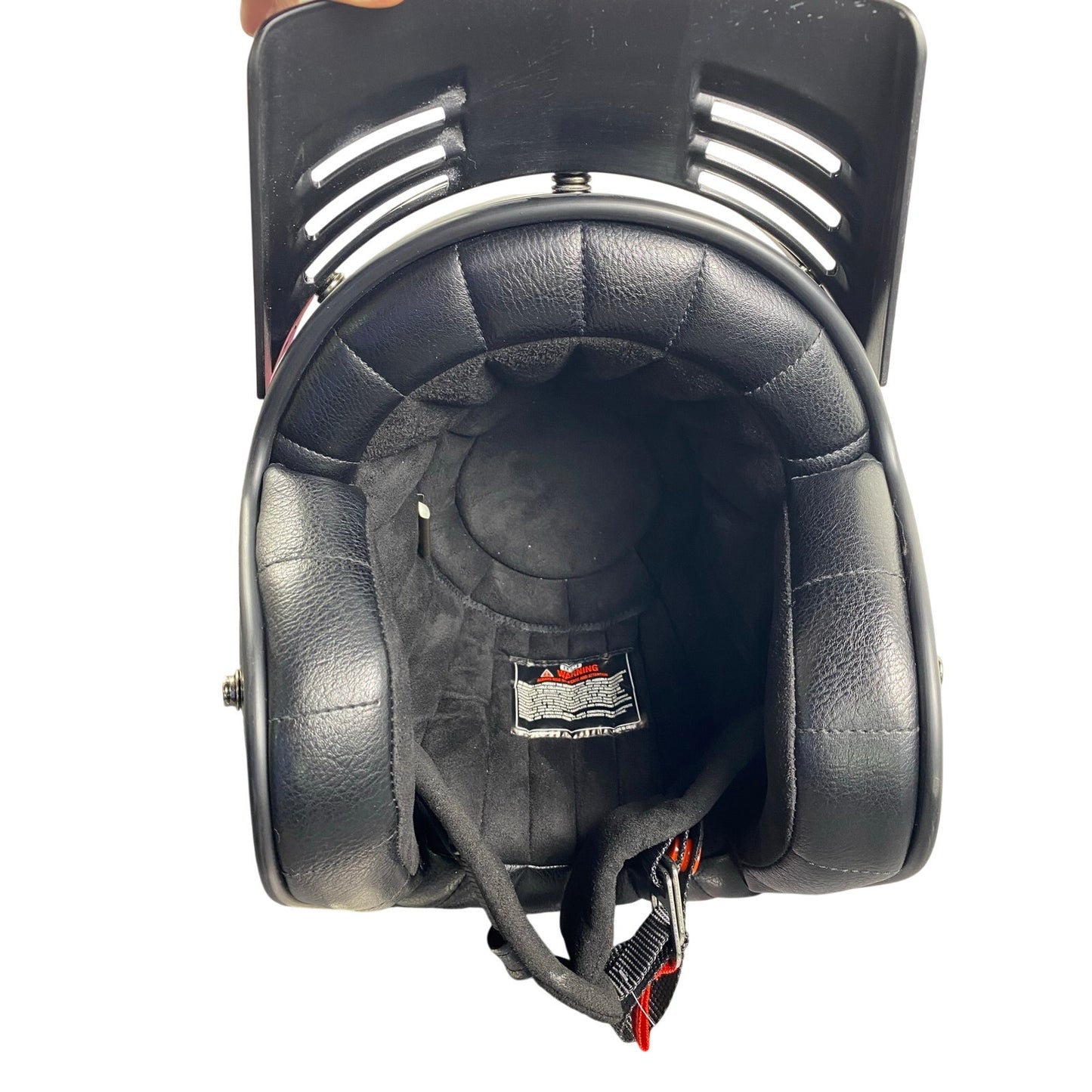 New LEM Helmet-Glossy Black Size Small Half Helmet Motorcycle scooter retro