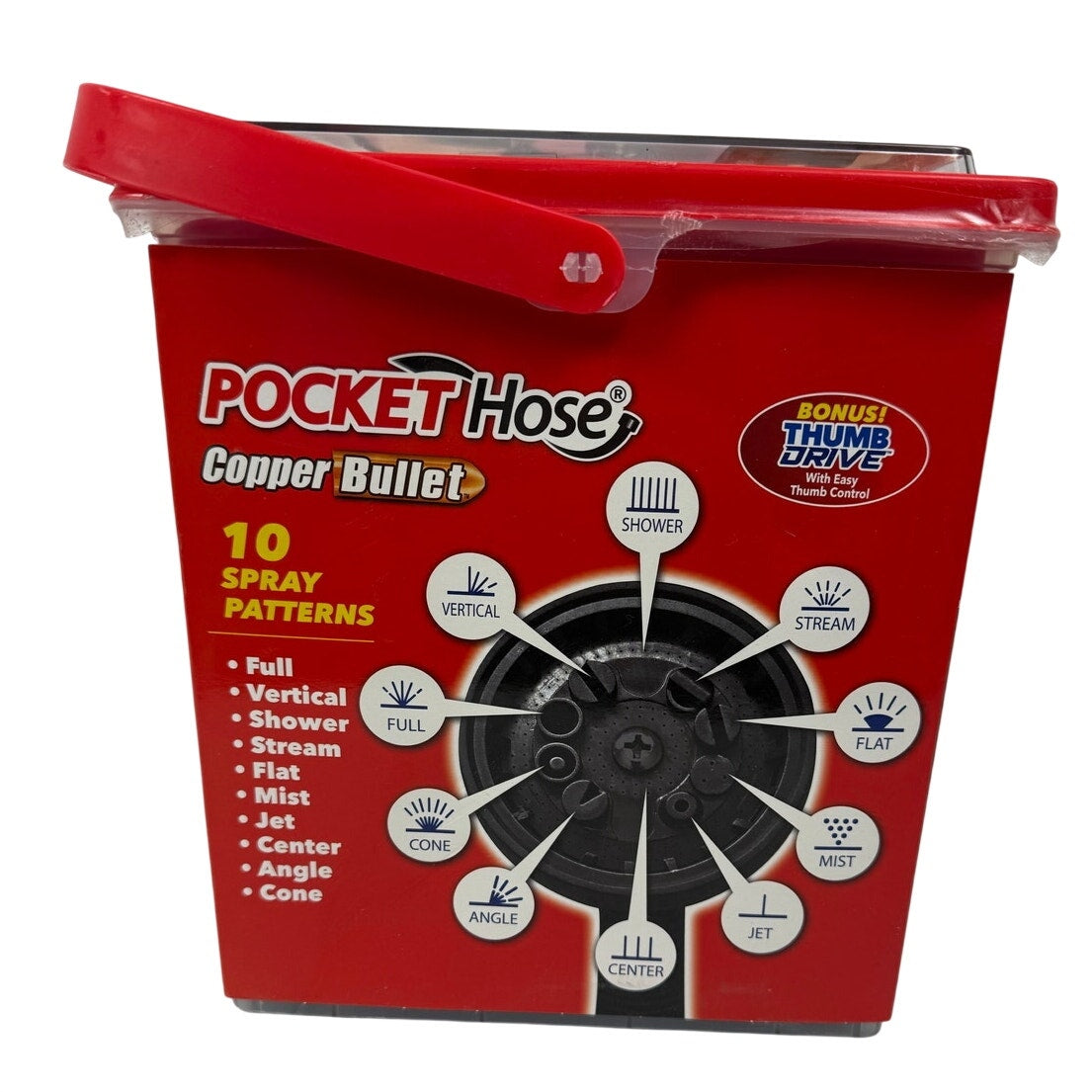 New in Box Pocket Hose Copper Bullet 100FT Expandable Garden Hose w/ Sprayer