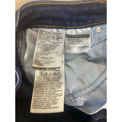 Women Levi mid rise Skinny dark jeans size 12