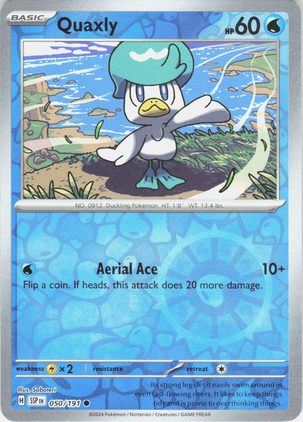 Quaxly Reverse Holo Common SV08: Surging Sparks 050/191 NM