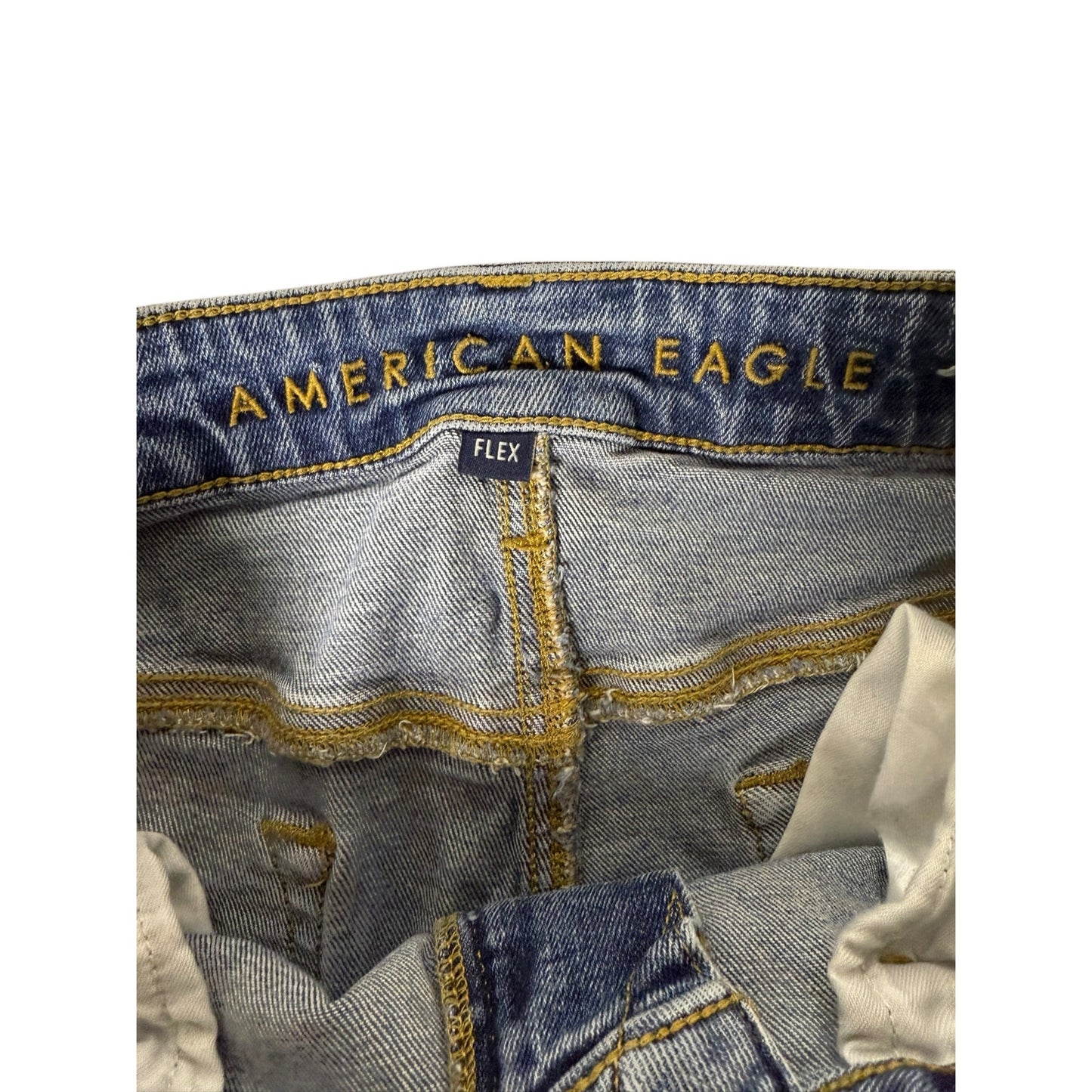 Men's American Eagle Slim Flex Ripped Distressed Jeans Size 33 x 30