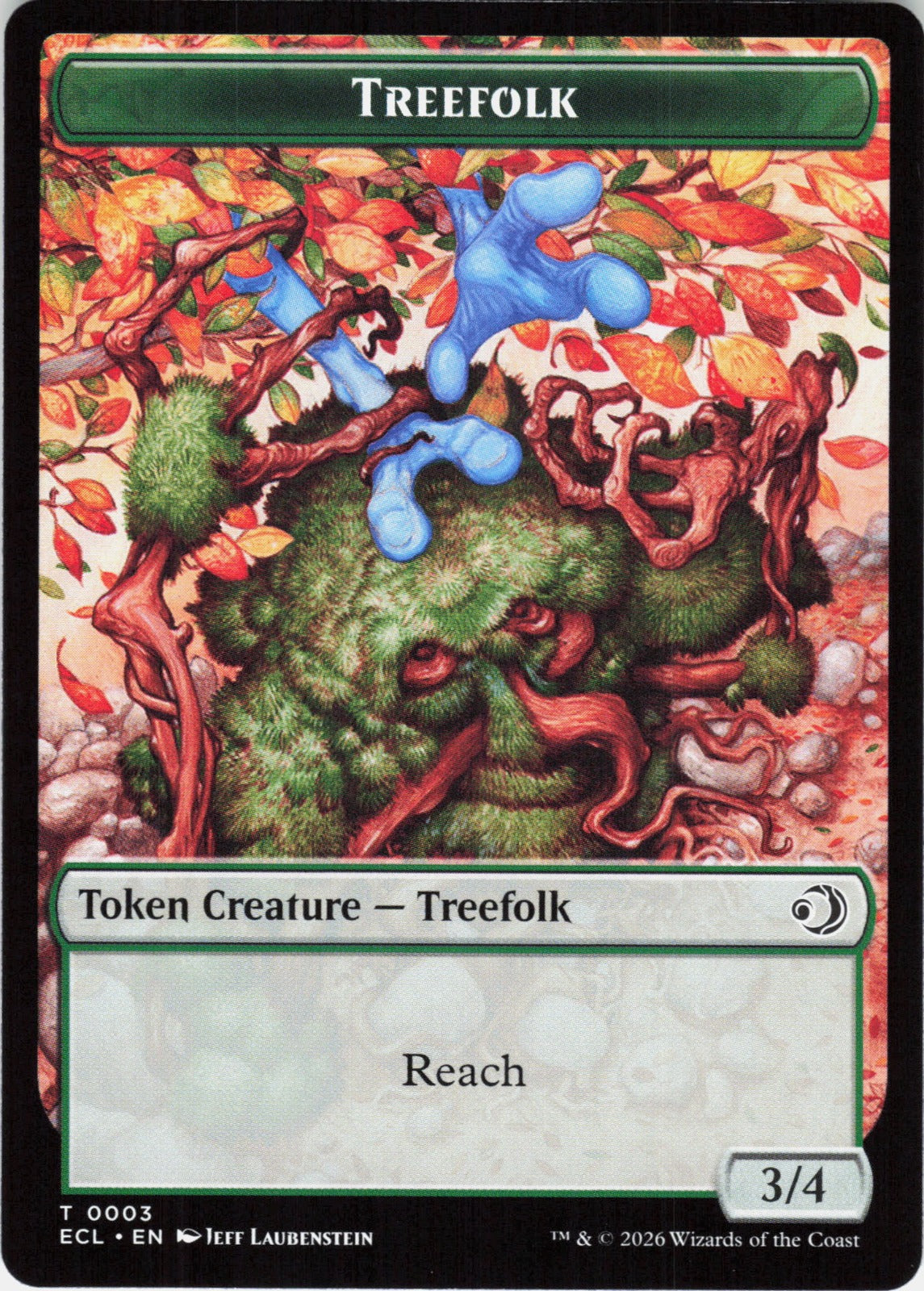 Treefolk // Goblin Double-Sided Token T Lorwyn Eclipsed 3 // 6 NM