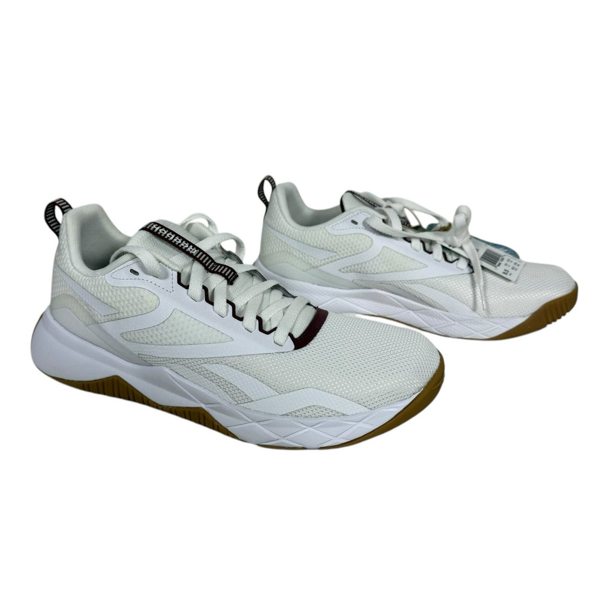 Reebok NFX Trainer Mens 9.5 White Canvas Lace Up Athletic Cross Training Shoes