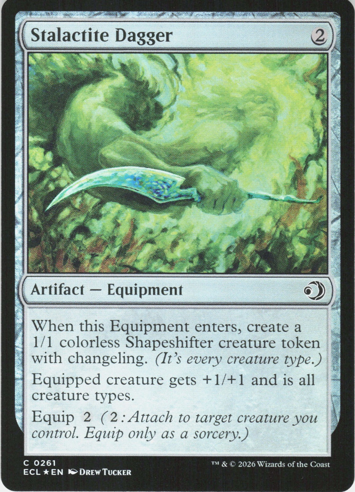 Stalactite Dagger Foil C Lorwyn Eclipsed 261 NM