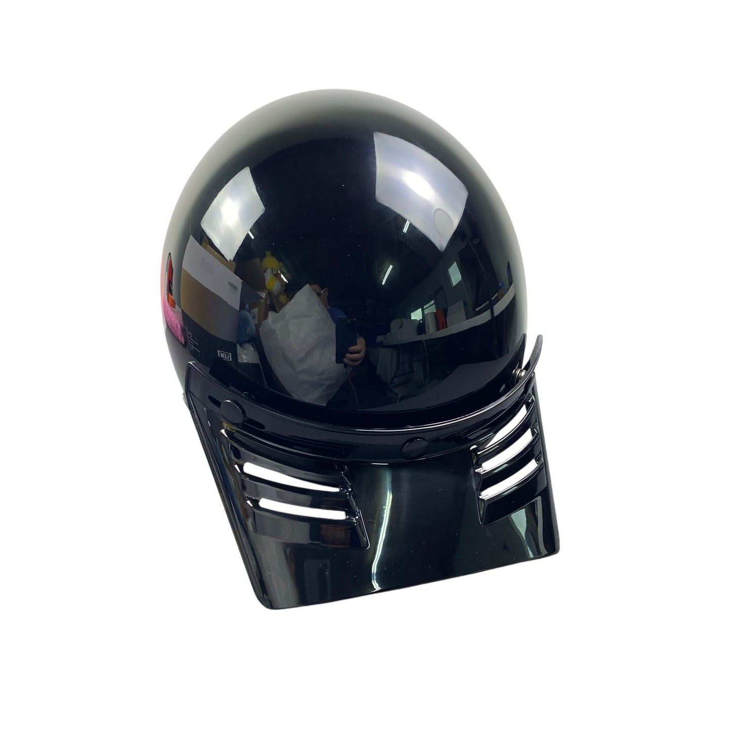 New LEM Helmet-Glossy Black Size Small Half Helmet Motorcycle scooter retro