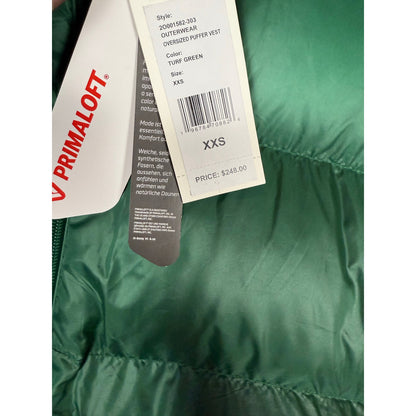 NWT Vineyard Vines Men's Oversized Puffer Vest Green XXS originally $248