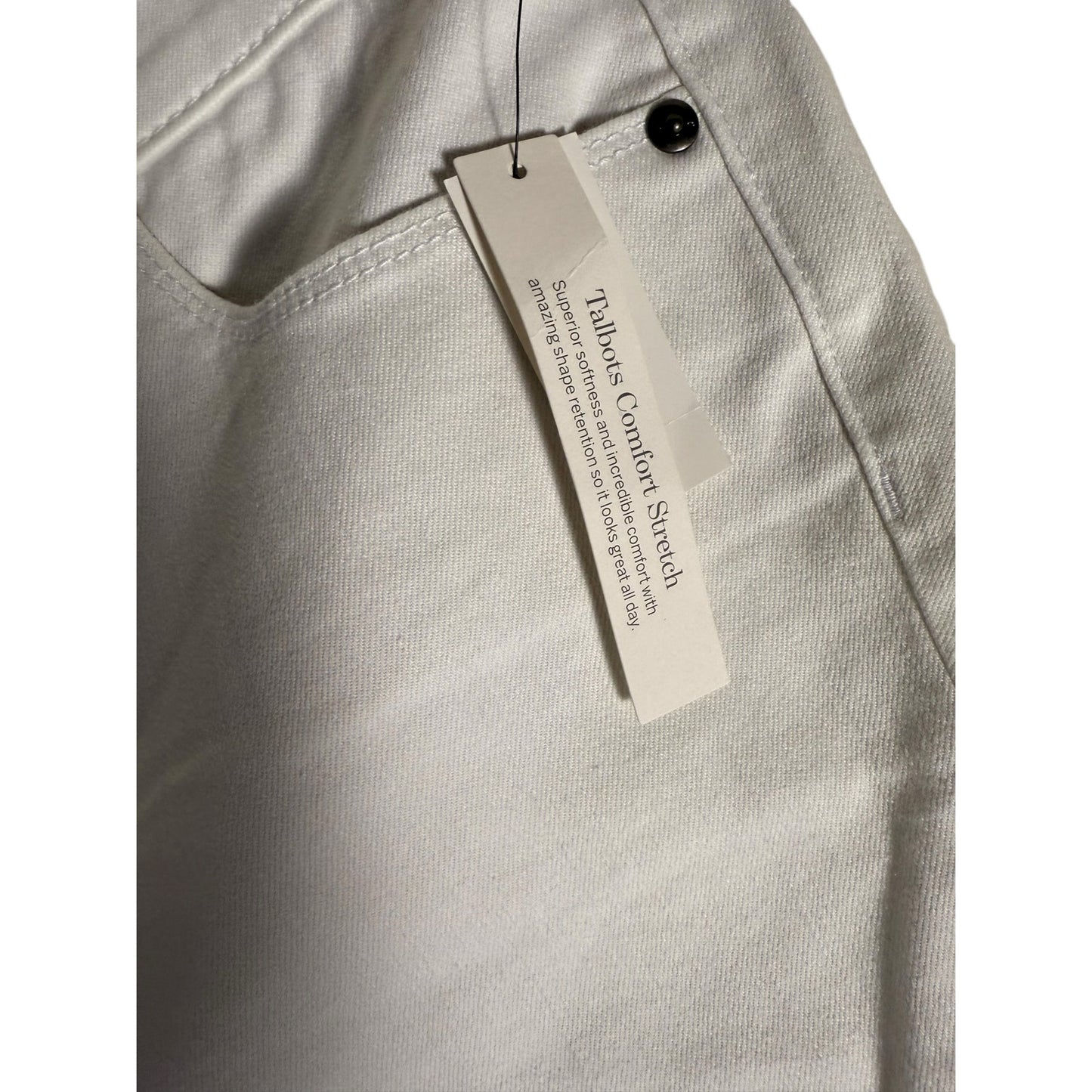 NWT Talbots Jeggings Women's Size 12P  White Skinny Ankle