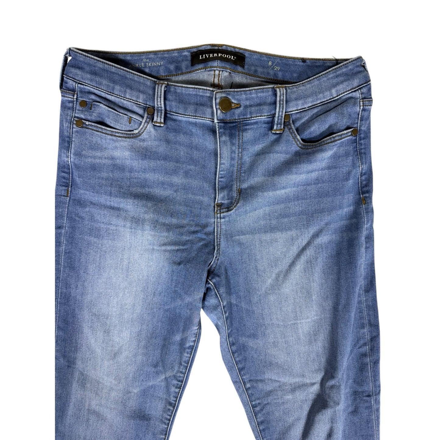 Liverpool Jeans Women Blue Size 29 High Rise Skinny Ankle