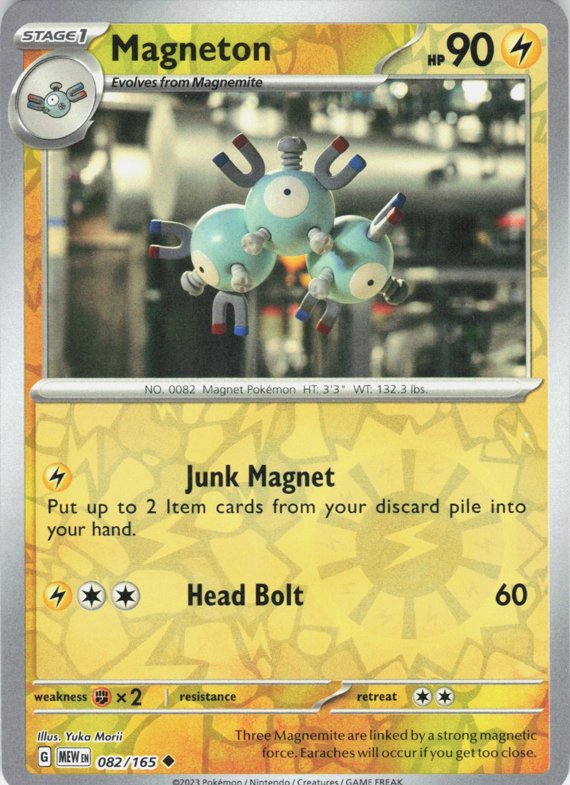 Magneton Reverse Holo Uncommon SV: Scarlet & Violet 151 082/165 NM
