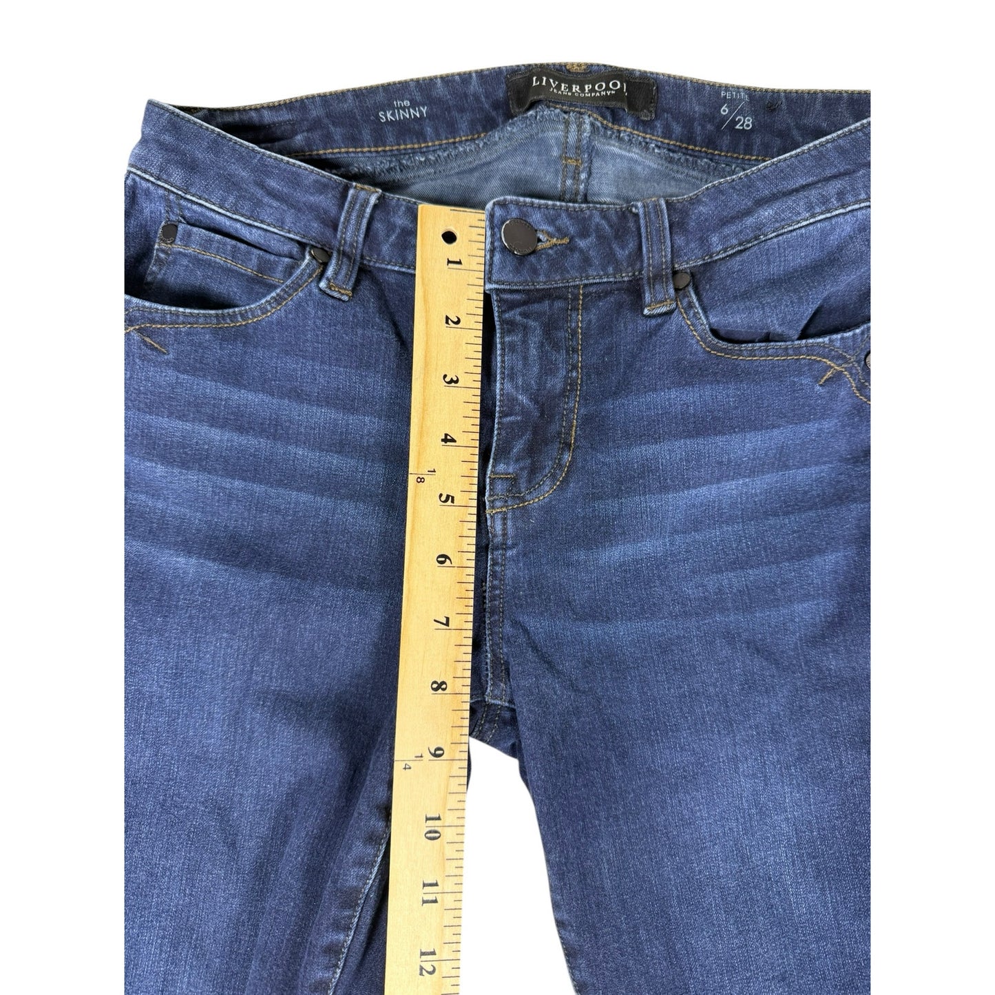 Liverpool Jeans Women's Blue Size 6 Skinny 8"Rise