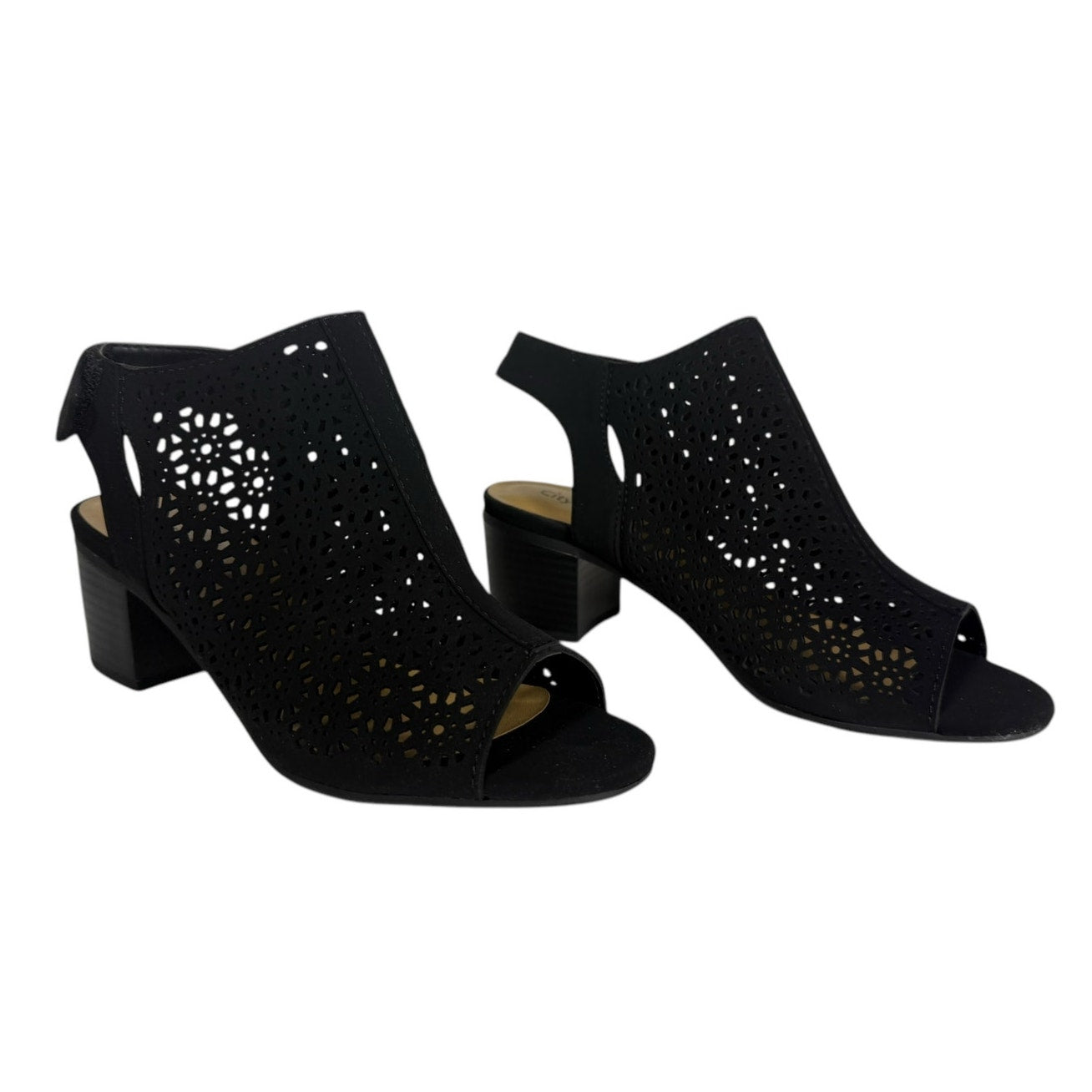 Women's Classified Ankle Bootie Women's size 7.5 Black Slingback chunky