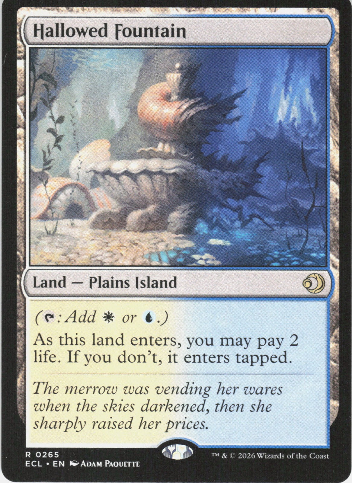 Hallowed Fountain R Lorwyn Eclipsed 265 NM