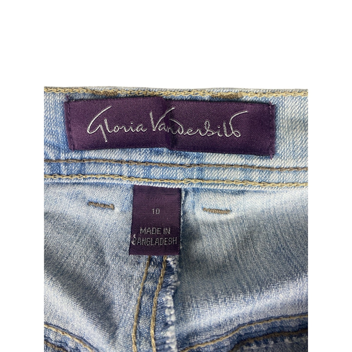 Women's Gloria Vanderbilt Faded Strait Jeans Size 10