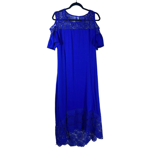 Women's Dress Royal Blue 2xl open shoulder summer sun