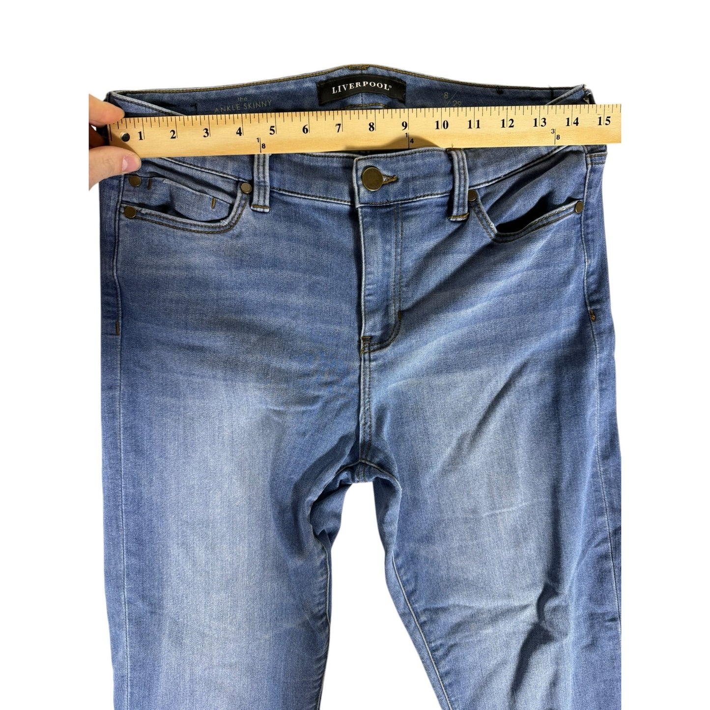Liverpool Jeans Women Blue Size 29 High Rise Skinny Ankle