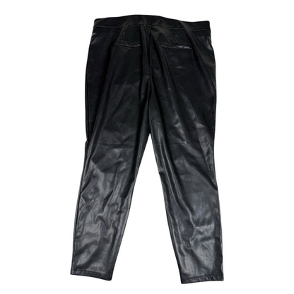 NWT Marc New York Pants Women's Black Size 2X Faux Leather Ankle