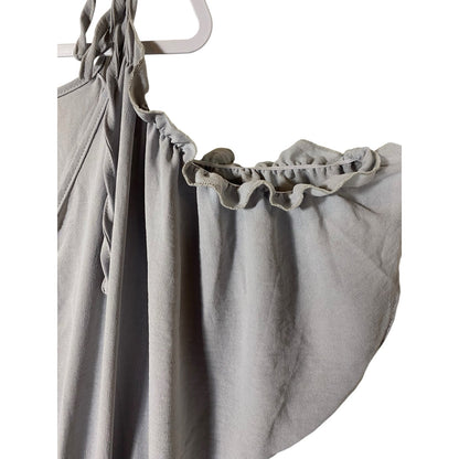 NWT Dokotoo One Piece Jumper Women's Size XL Gray Open Shoulder V Cut