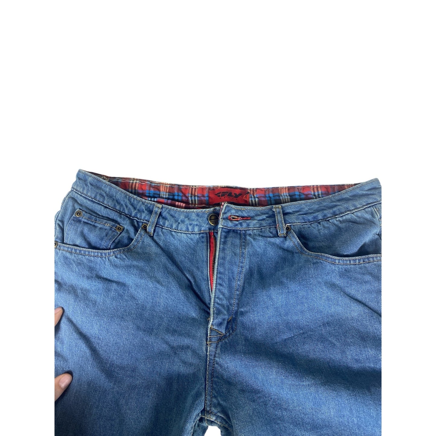 Men's Fly Racing Resistance Jeans street motorcycle Denim Size 36