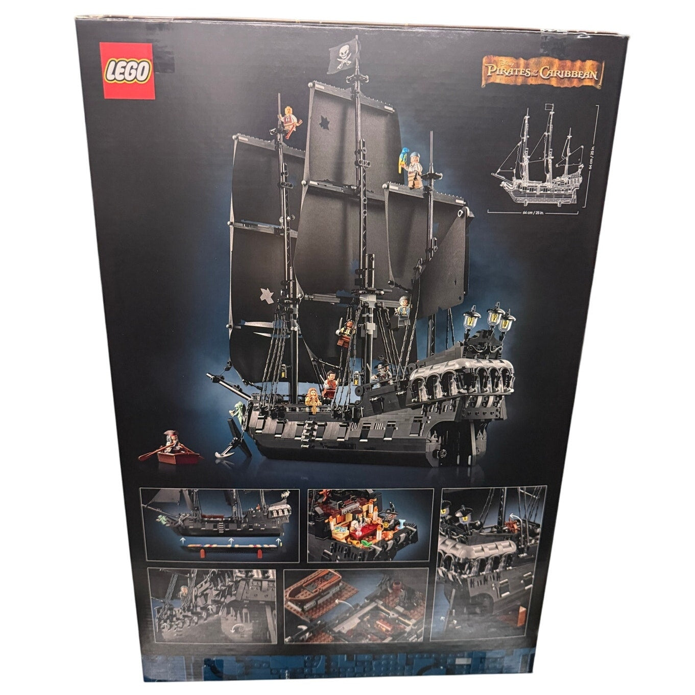 Lego 10365 Pirates Caribbean Black Pearl Jack Sparrow's Pirate Ship + Compass