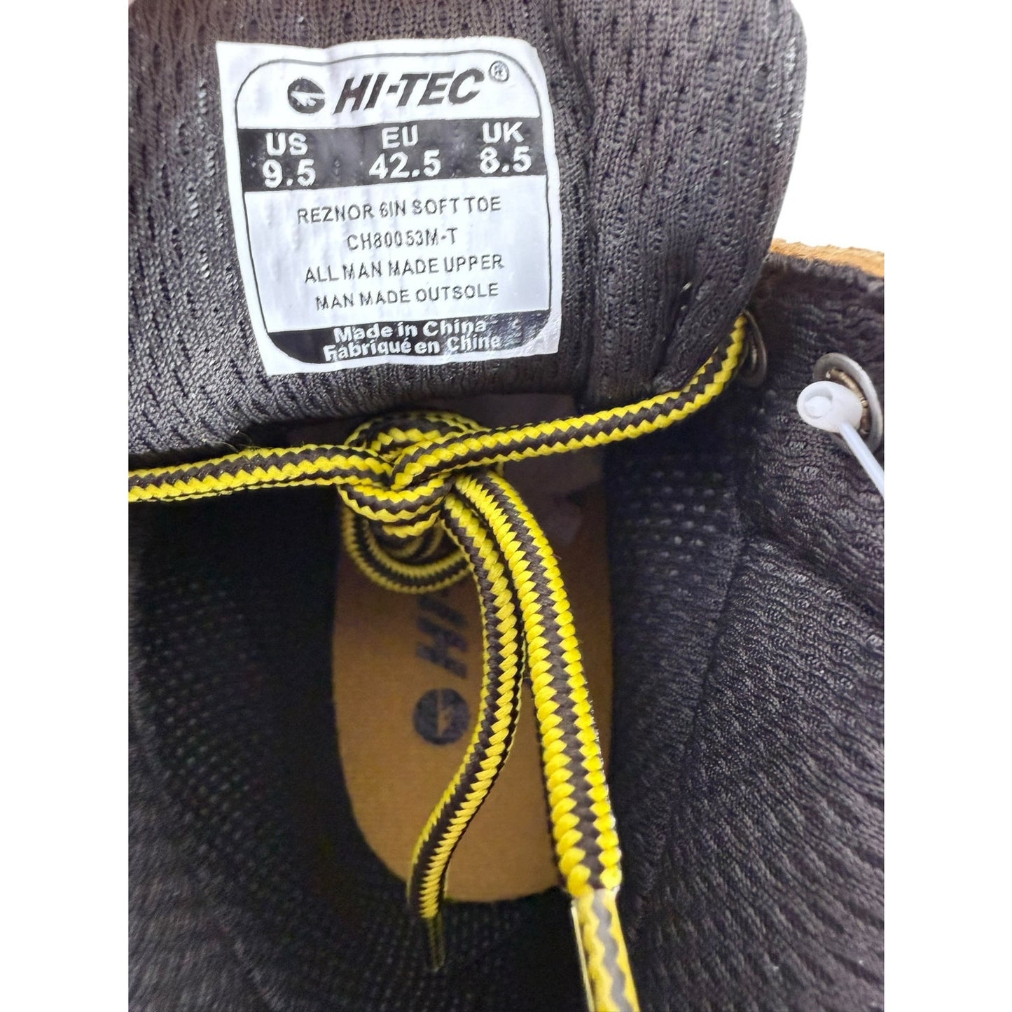 NWT Hi Tec Reznor Boots Men's  Size 9.5 6in Soft toe Tan  Work Chore