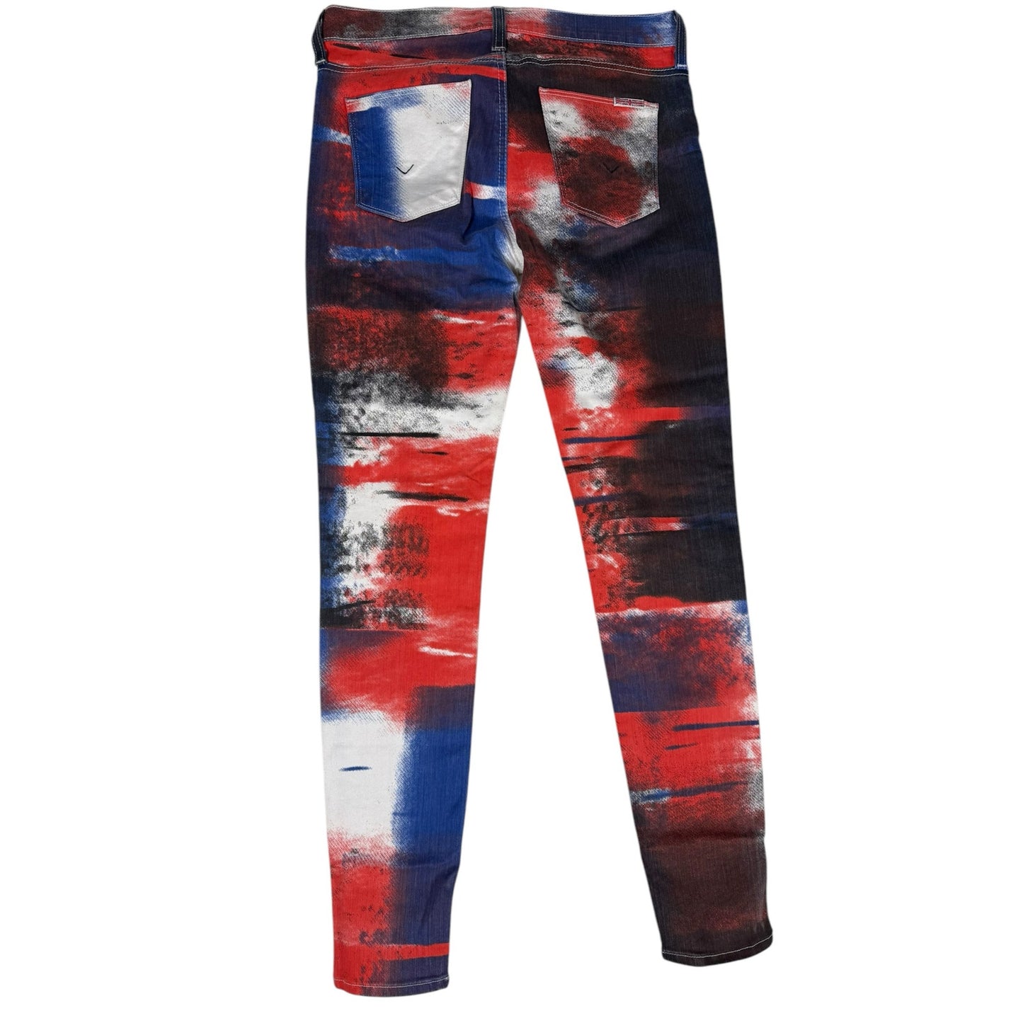 Hudson Jeans Women's 27 Red, White, Blue 10th Anniversary Skinny Patriotic