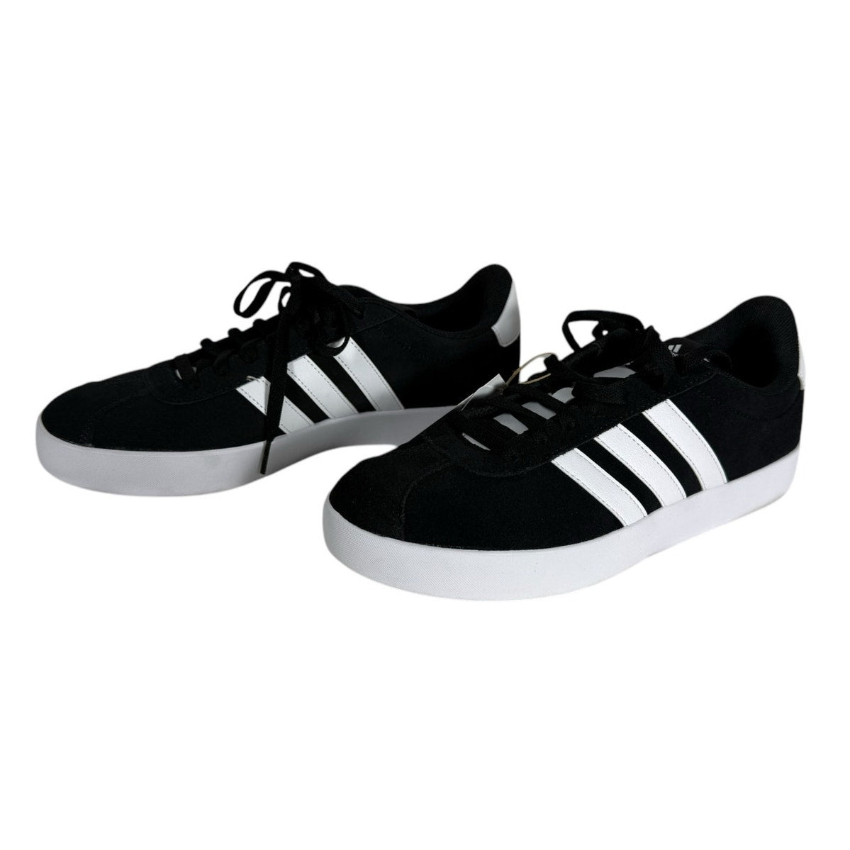 NWT Adidas Sneakers Men's VL Court 3.0 Black and White Size 10 Skateboarding