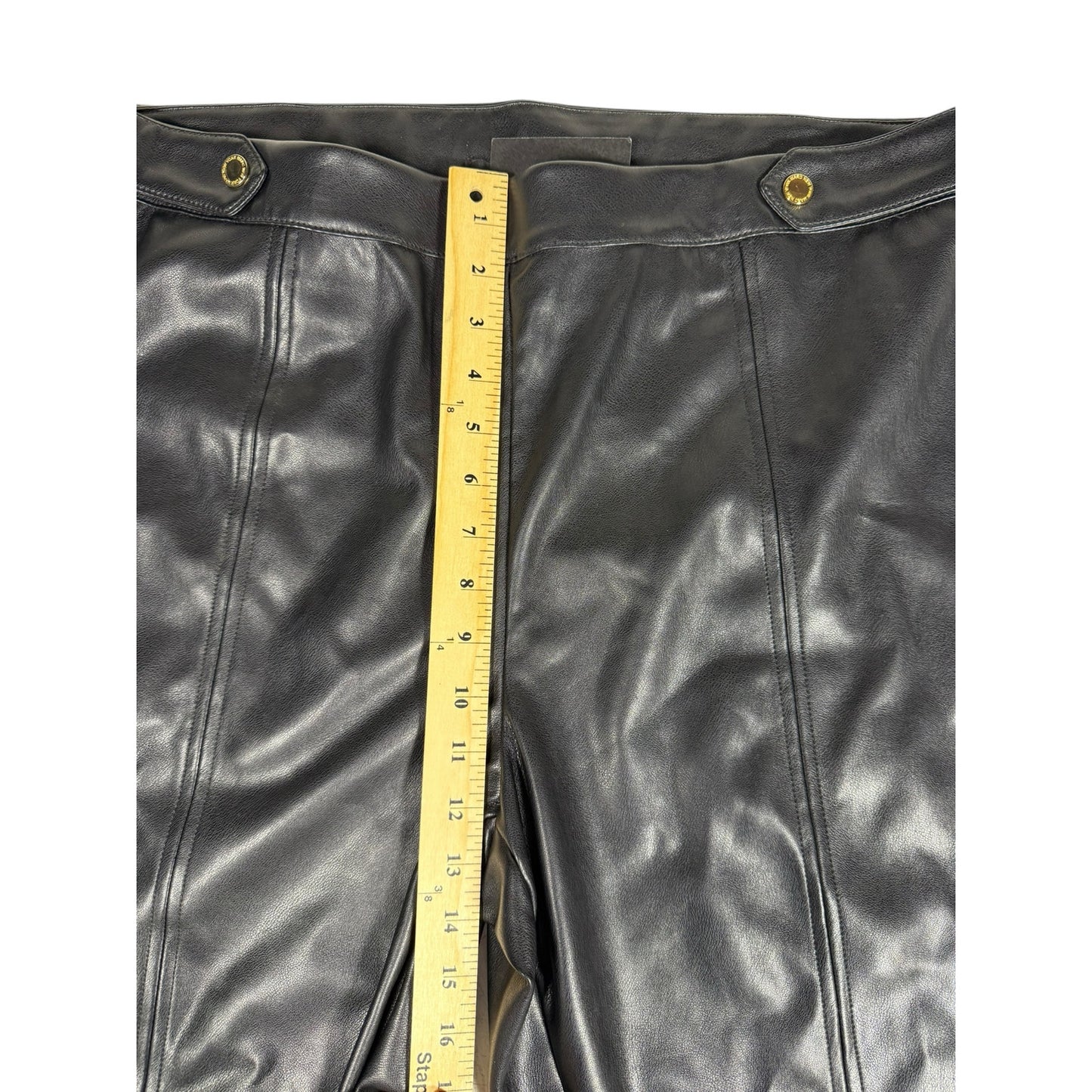 NWT Marc New York Pants Women's Black Size 2X Faux Leather Ankle