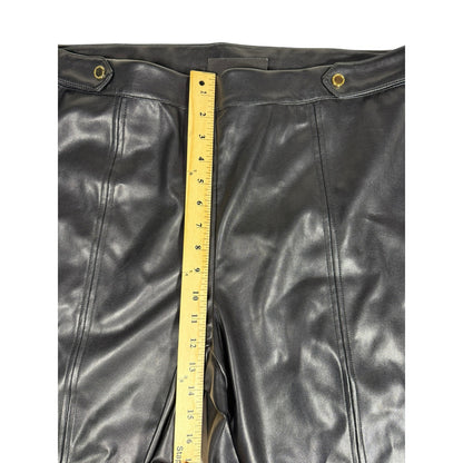 NWT Marc New York Pants Women's Black Size 2X Faux Leather Ankle