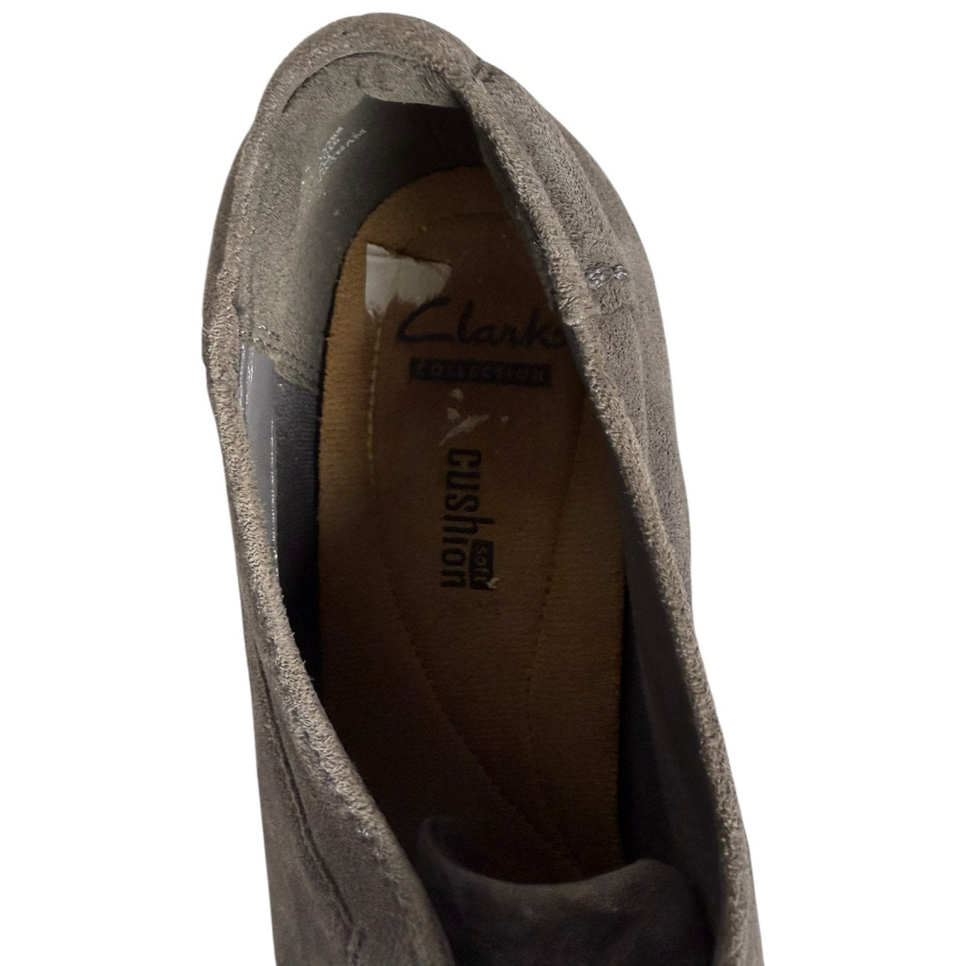 Clarks Araya Hale Boots Women's 10M Gray Suede Ankle Bootie