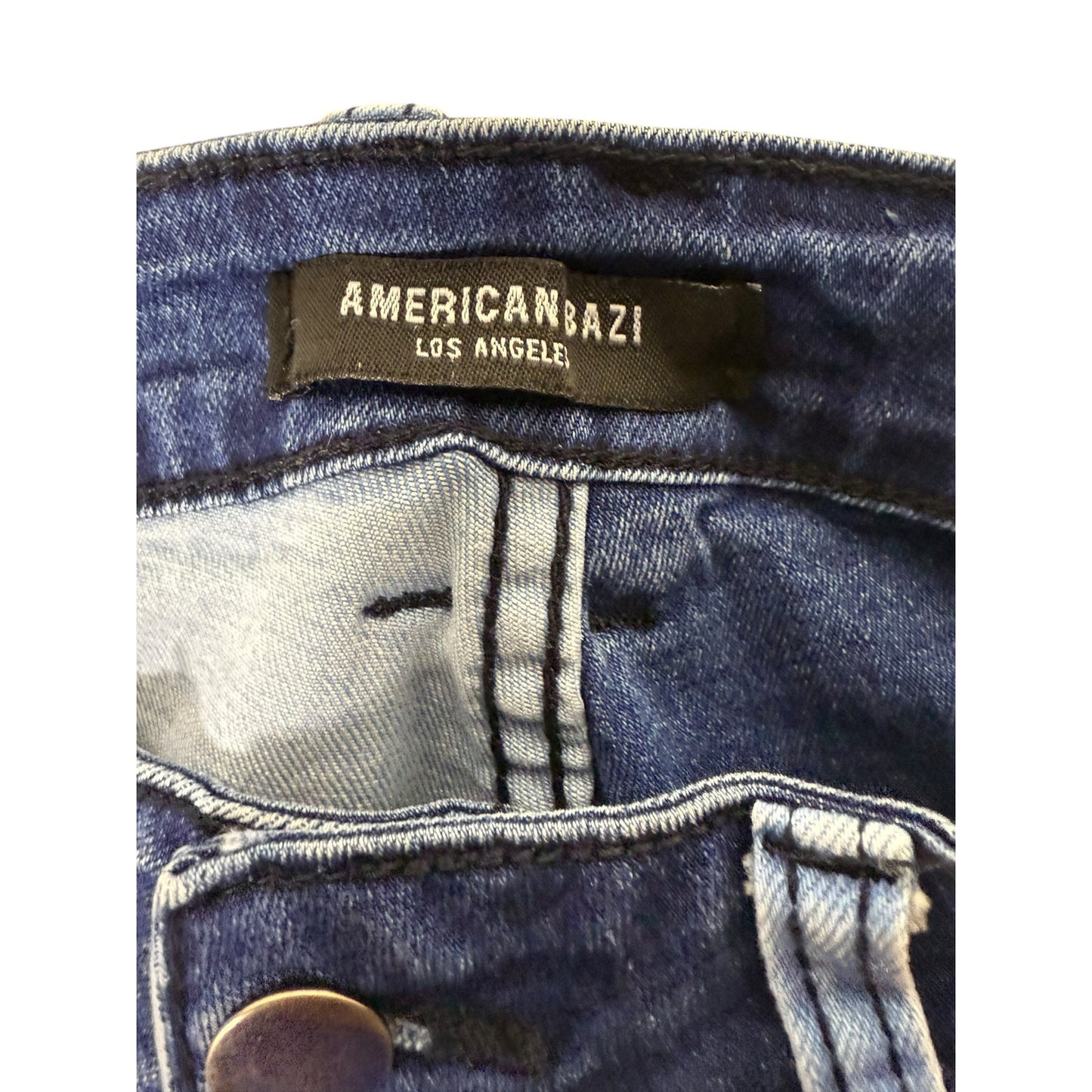 American Bazi Jeans Women's Blue Size M (28in) Flare Bellbottom Patchwork