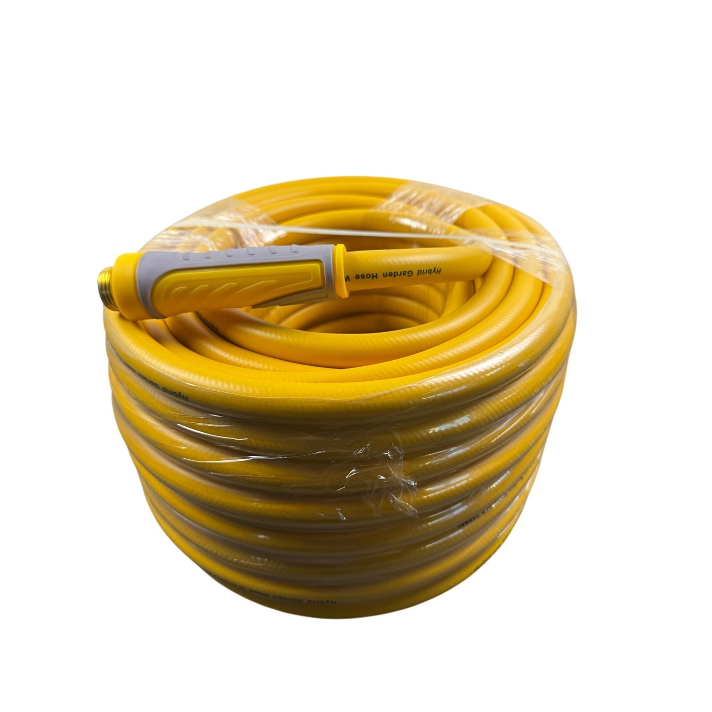 New 100ft Hybrid Garden Hose Yellow 5/8"
