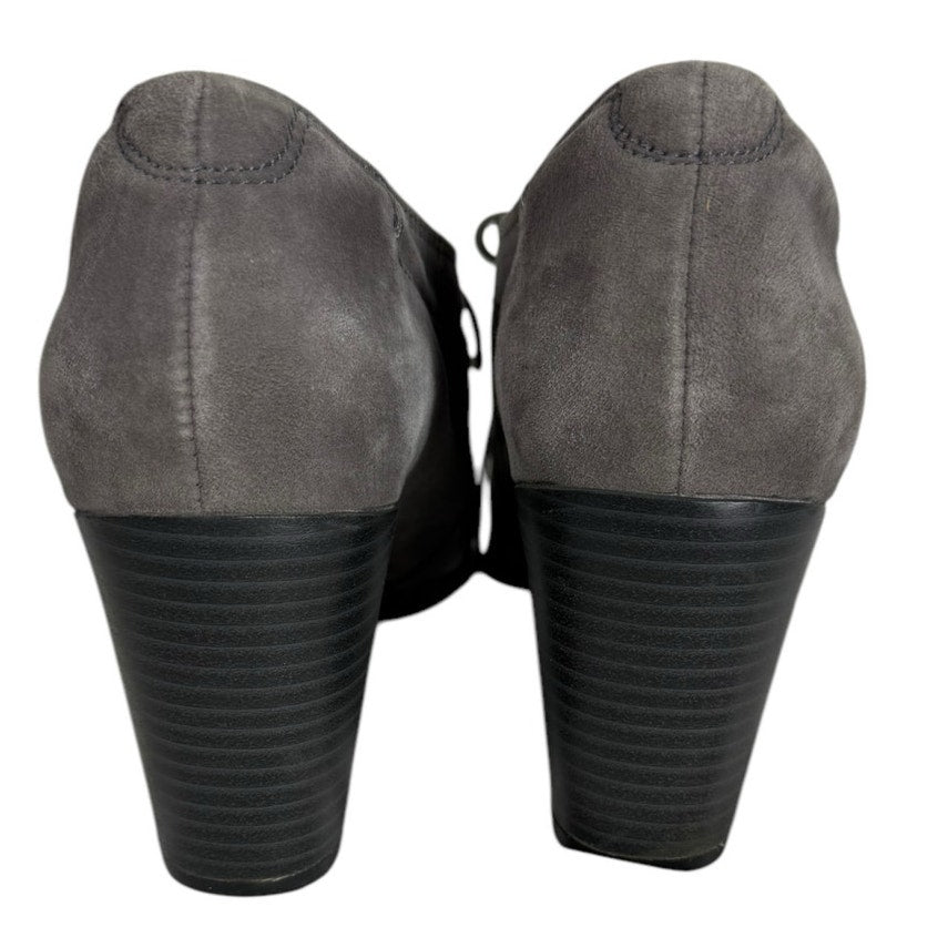 Clarks Araya Hale Boots Women's 10M Gray Suede Ankle Bootie