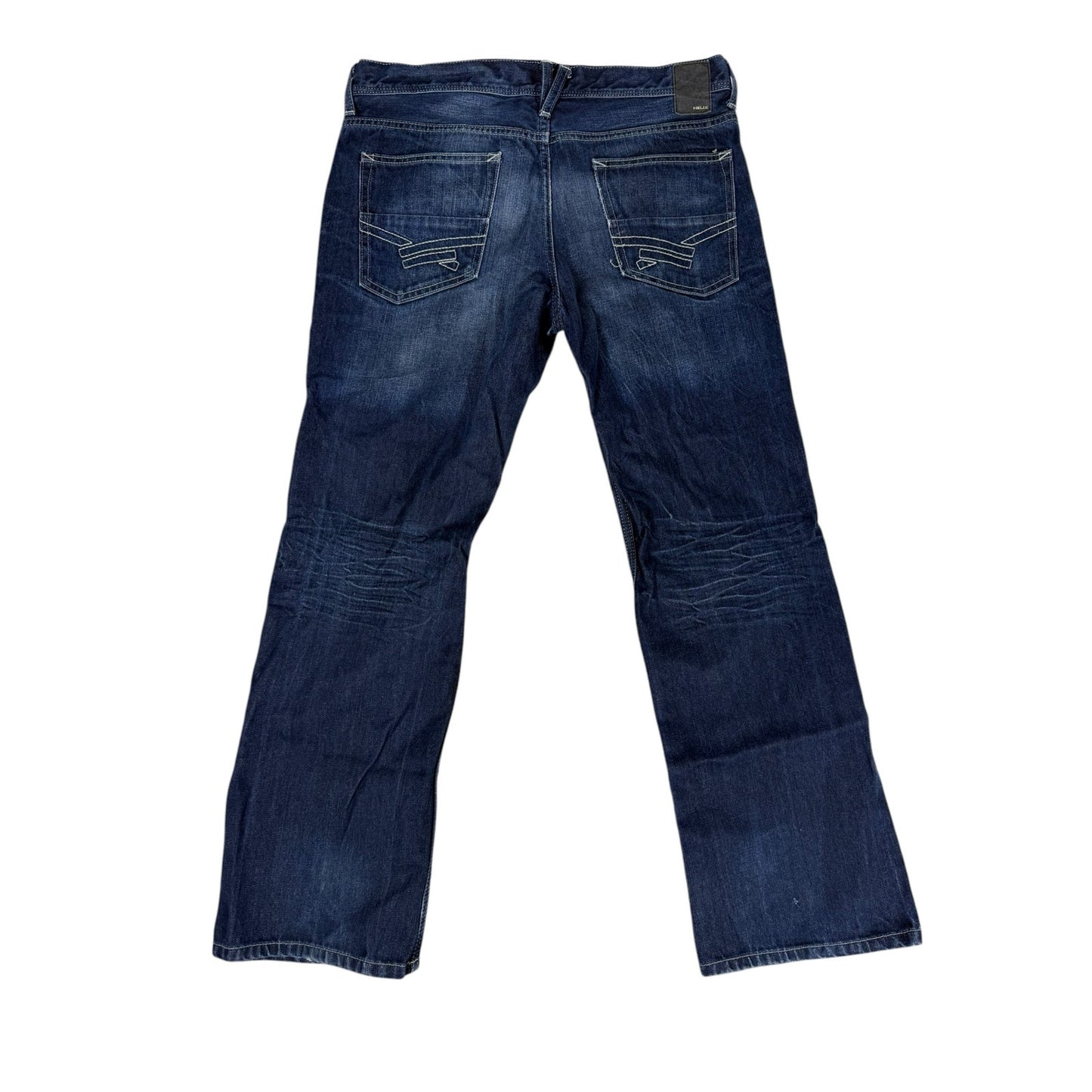 Helix Jeans Men's Slim Bootcut Blue 34 x 30