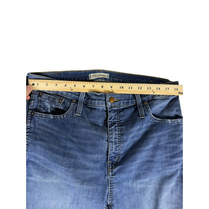 Women's Madewell 10" High rise Distressed Ankle Jeans Size 32