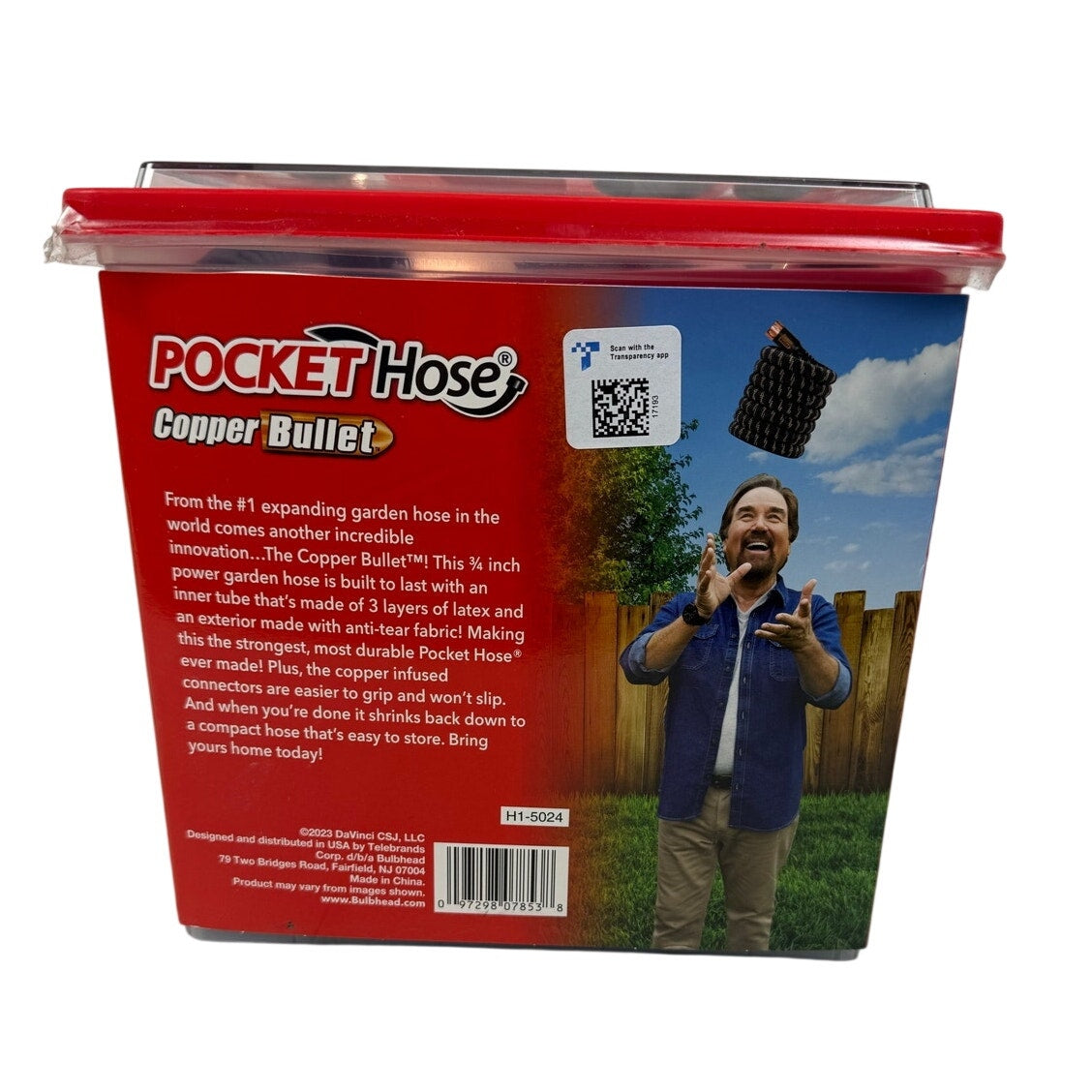 New in Box Pocket Hose Copper Bullet 100FT Expandable Garden Hose w/ Sprayer