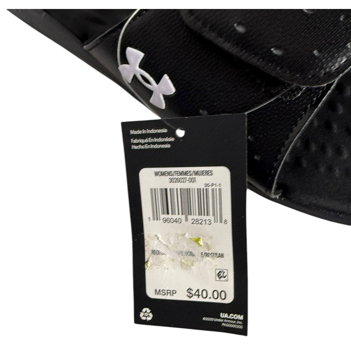 NWT Women's Under Armour Ignite Pro Sandles SL Black Size 9