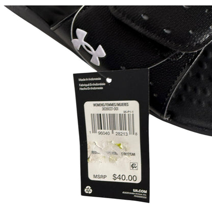NWT Women's Under Armour Ignite Pro Sandles SL Black Size 9