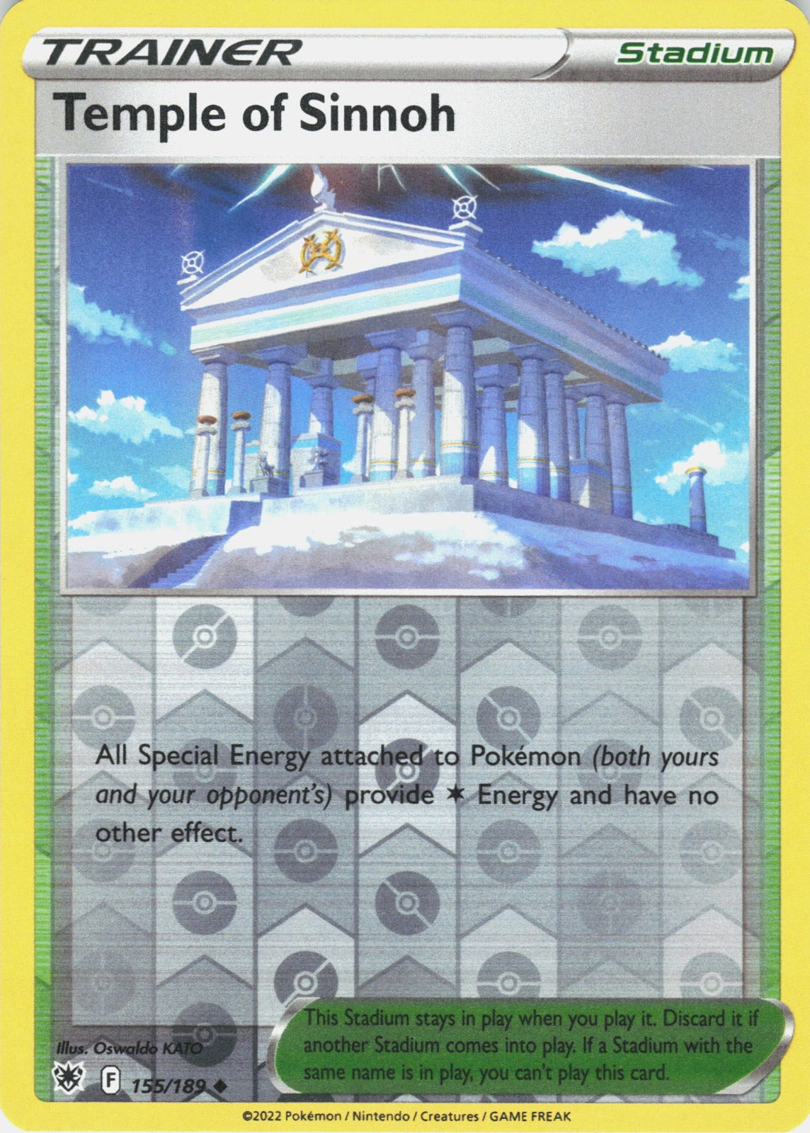 Temple of Sinnoh Reverse Holo Uncommon SWSH10: Astral Radiance 155/189 NM