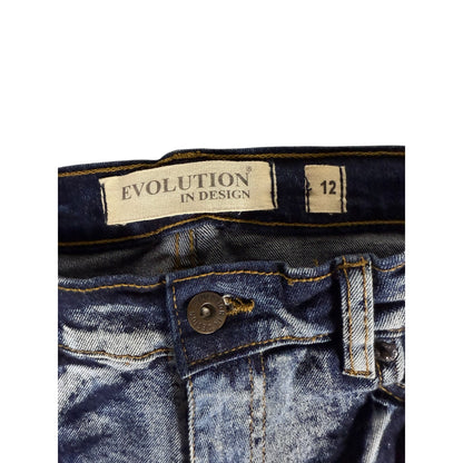 Youth Size 12 Evolution in Design Distressed Skinny Jeans