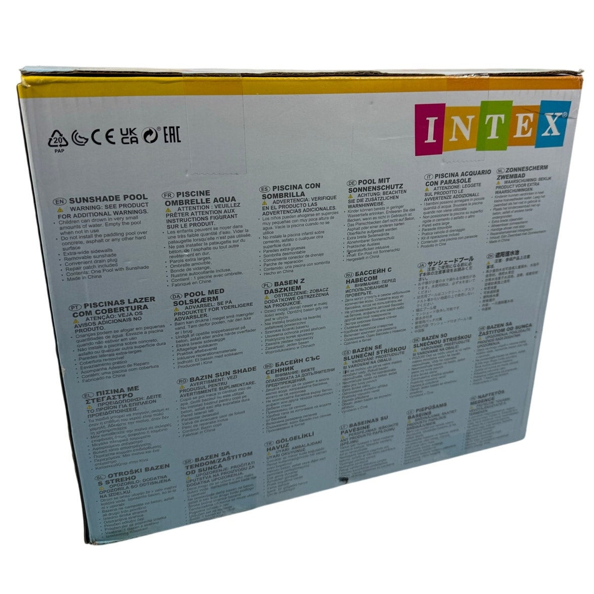 New in Box intex wet set pool with sun shade