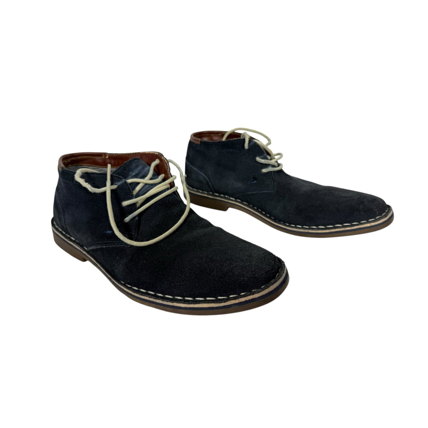 Kenneth Cole Reaction Men's Dress Shoes Navy Blue Suede Size 8M