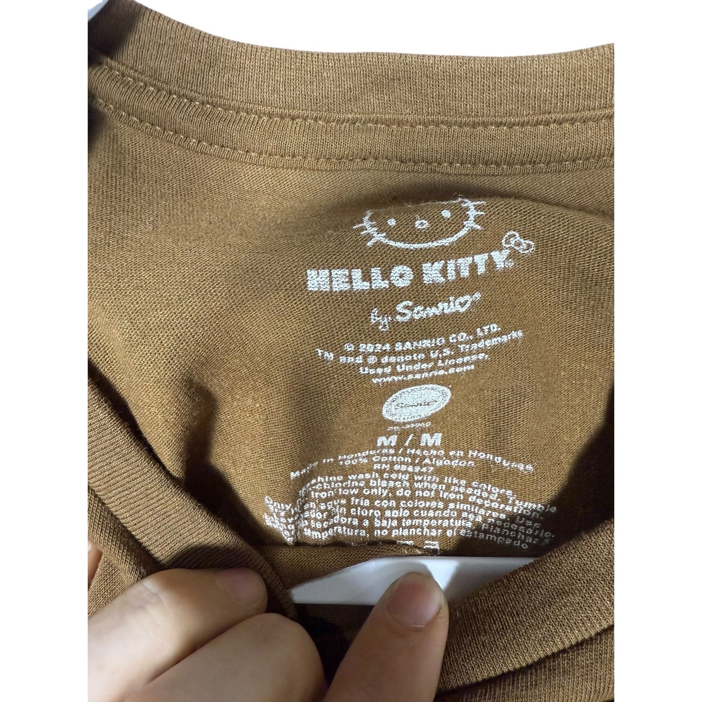 Hello Kitty T-shirt Men's Medium Brown Dream Big Crewneck