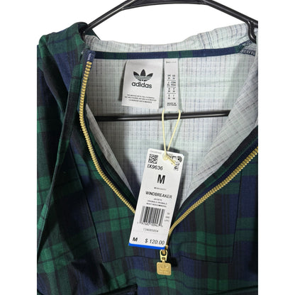 NWT Adidas Windbreaker Jackets Night Indigo Mineral Green Men`s Size Medium