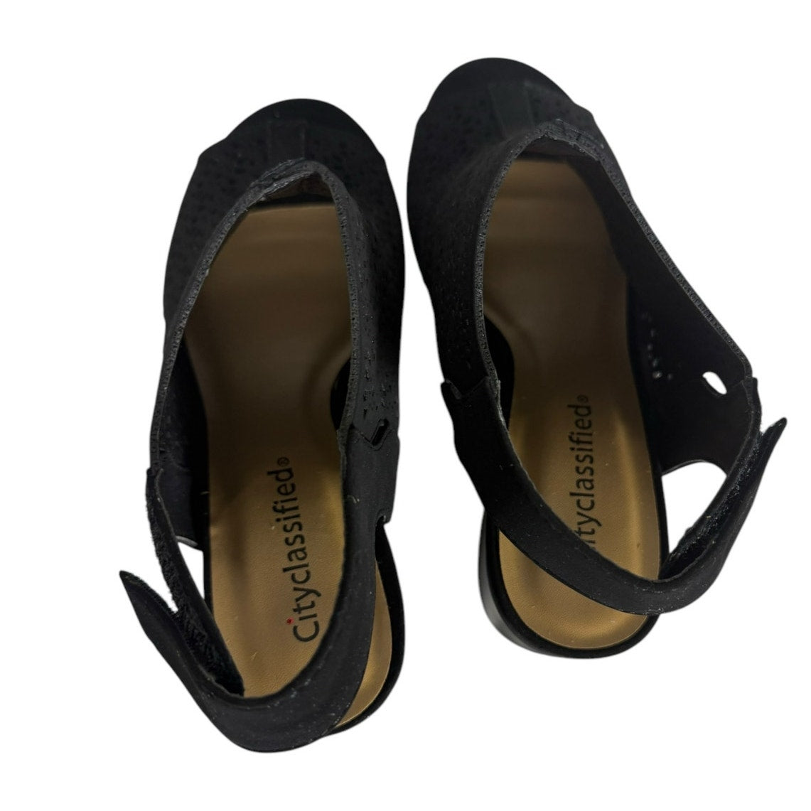 Women's Classified Ankle Bootie Women's size 7.5 Black Slingback chunky
