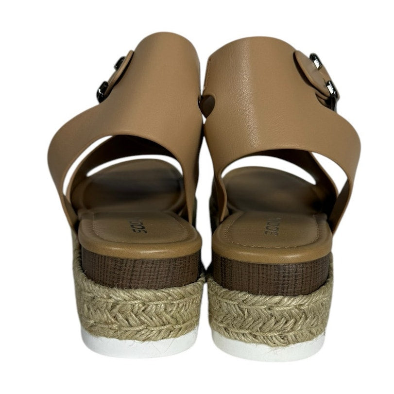 NWT Soda Espadrille Women's Size 11 Open Toe ankle strap Dusty Mauve