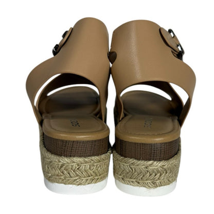 NWT Soda Espadrille Women's Size 11 Open Toe ankle strap Dusty Mauve