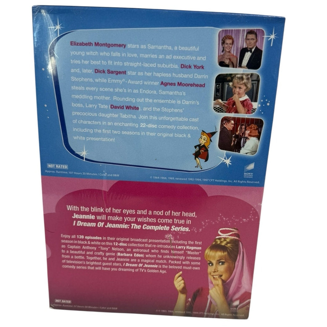New Sealed Combo Bewitched & I Dream of Jeannie Complete Series DVD Set