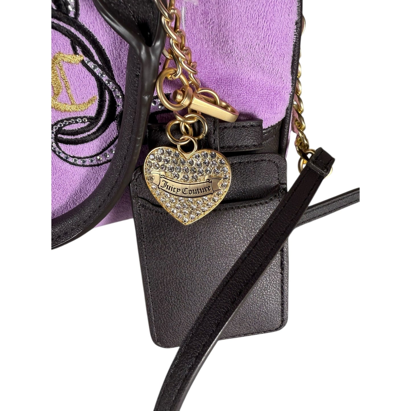 NWT Juicy Couture Lovers Club Bowler Shoulder Bag / Color (Violet Tulle/Choco)