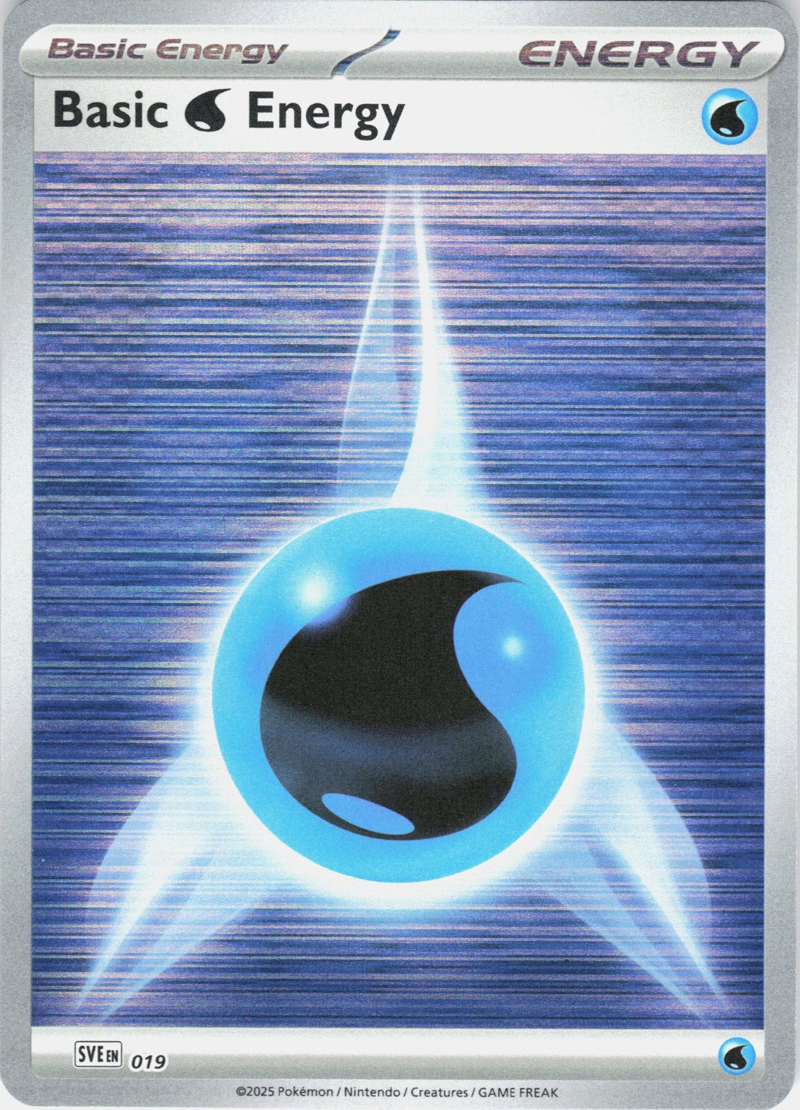 Basic Water Energy Reverse Holo Common SVE: Scarlet & Violet Energies 019 NM